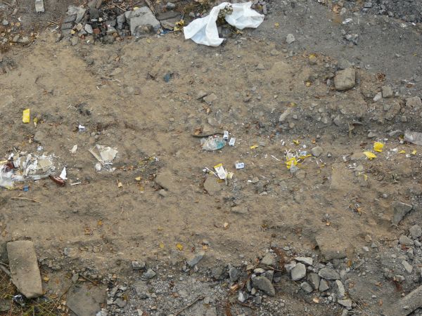 garbage on the ground texture